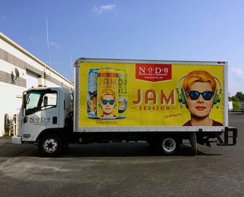Noda Brewing company fleet wrap company fleet wrap