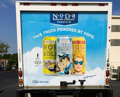 Noda Brewing company fleet wrap company fleet wrap