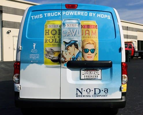 Noda Brewing company fleet wrap company fleet wrap