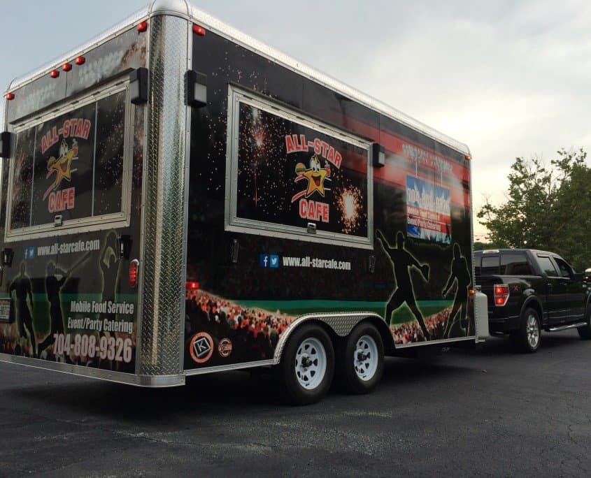 All-Star Cafe - Food Truck Trailer Wrap