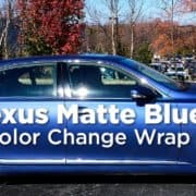 Lexus Matte Blue Color Change Wrap Lexus Matte Blue Color Change Wrap