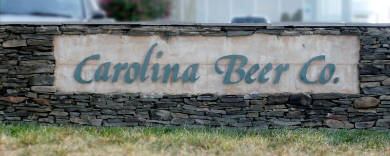 Carolina Beer Monument Sign