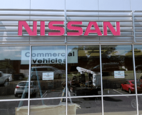 Modern Nissan Channel Letter Sign Modern Nissan Channel Letter Sign
