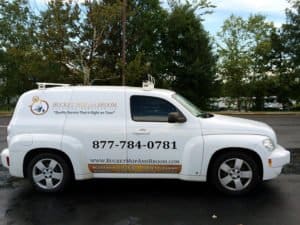 Bucket Mop and Broom Vehicle Lettering