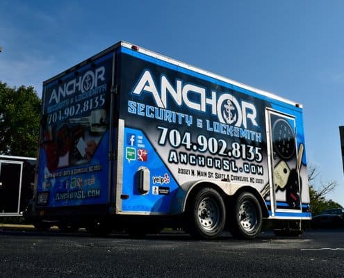 Anchor Security and Locksmith - Trailer Wrap Anchor Security and Locksmith - Trailer Wrap