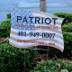 Patriot Drywall and Plastering - Custom Cut Yard Sign